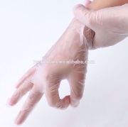 Picture of white blue light powdered /powder free exam vinyl disposable plastic glove