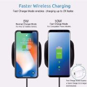 PISEN 10W Wireless Charger-Qi Fast Charging Wireless Charging Pad 