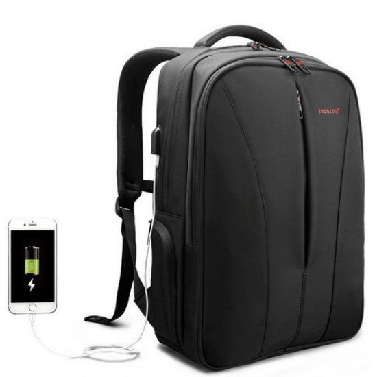 Picture of Tigernu T-B3220 USB Charger Laptop Backpacks Water Repellent Nylon Men Anti theft Business Computer Backpack School Bag
