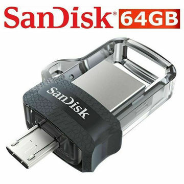 Picture of SanDisk flash 64GB Speed up to 150MB/s OTG Ultra Dual microUSB Stick USB 3.0