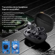 Remax TWS-20 True Stereo Waterproof Wireless Bluetooth V5.0 Music Earbuds with Charging Case من هب له .كوم