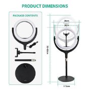 Remax Life RL-LT17 Professional Beauty Fill Ring Light For Live Broadcast With Tripod And Phone Holder 