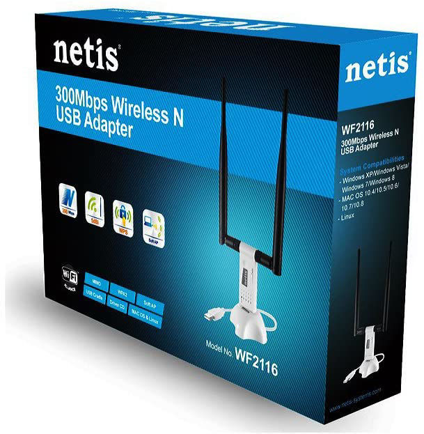 Netis Wireless N Mbps Long Range Usb Adapter Wf Mbps High