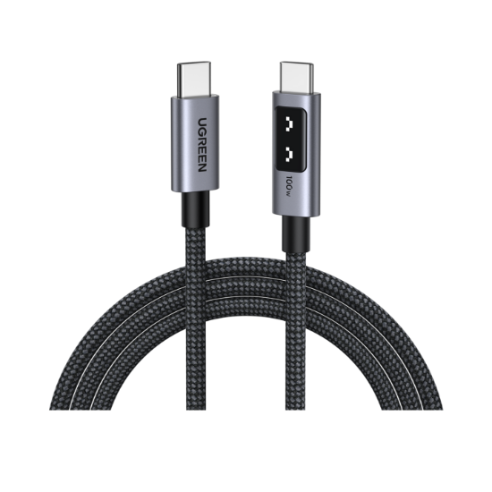 صورة كابل UGREEN Uno USB-C إلى USB-C بقوة 100 واط